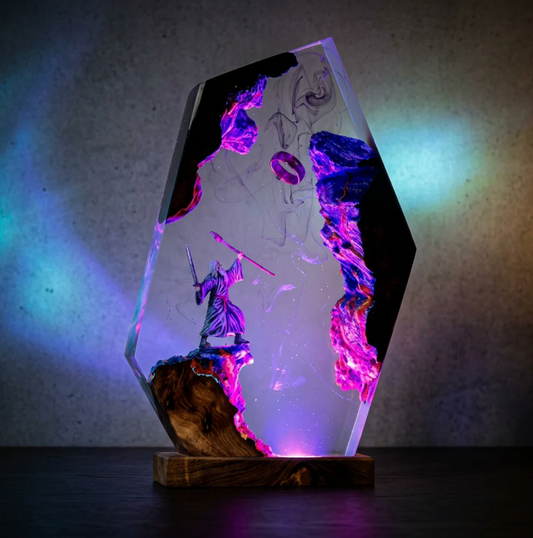 ElowensLamps Handcrafted WhiteWizard Lamp